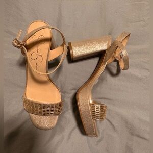Jessica Simpson Gold Women's Heels
